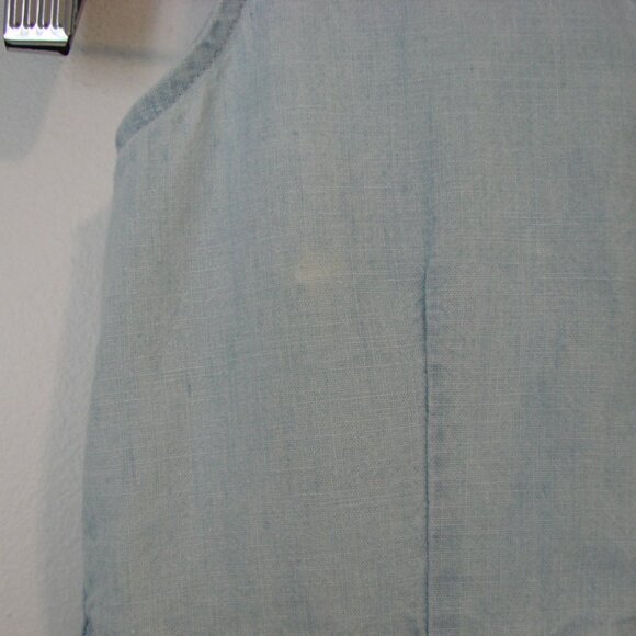 Polo Ralph Lauren Girls Chambray Denim Dress Pony Sleeveless Collar Cotton Siz 6 - Picture 11 of 14